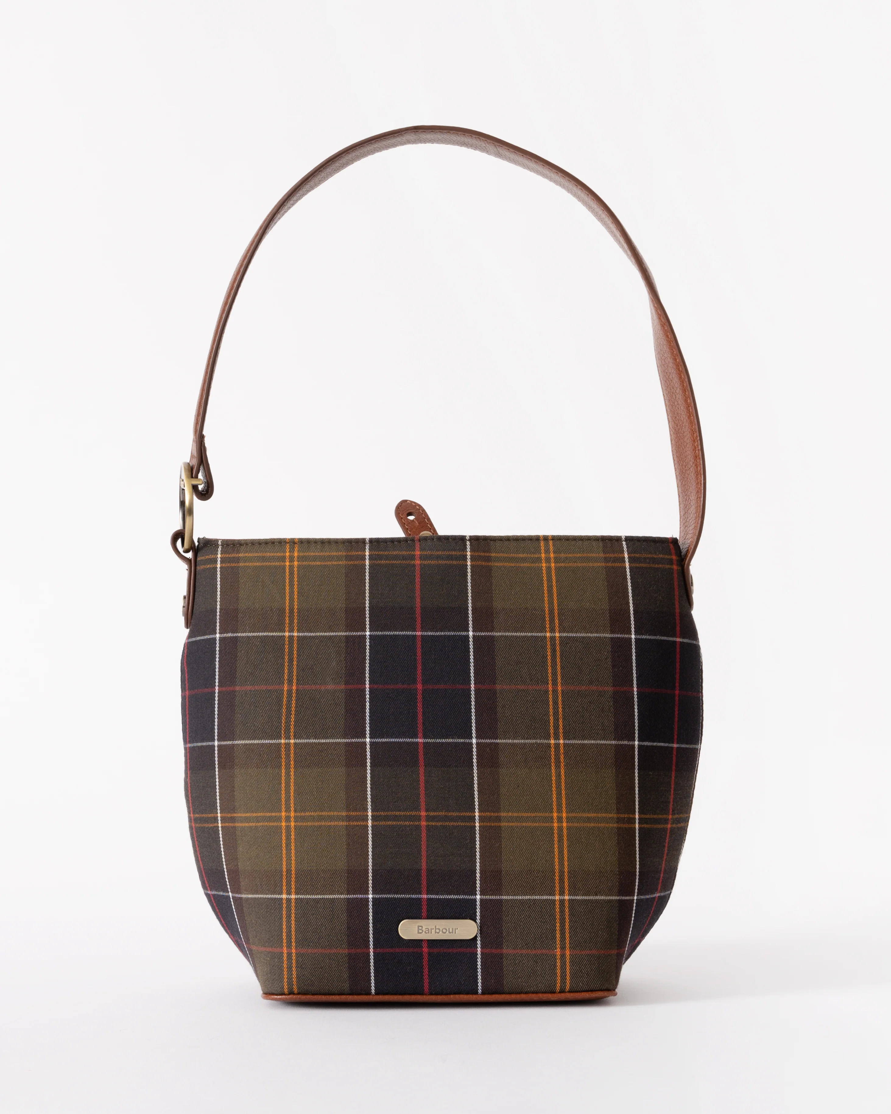 Barbour Cedar Womens Tartan Bucket Bag- Classic Tartan