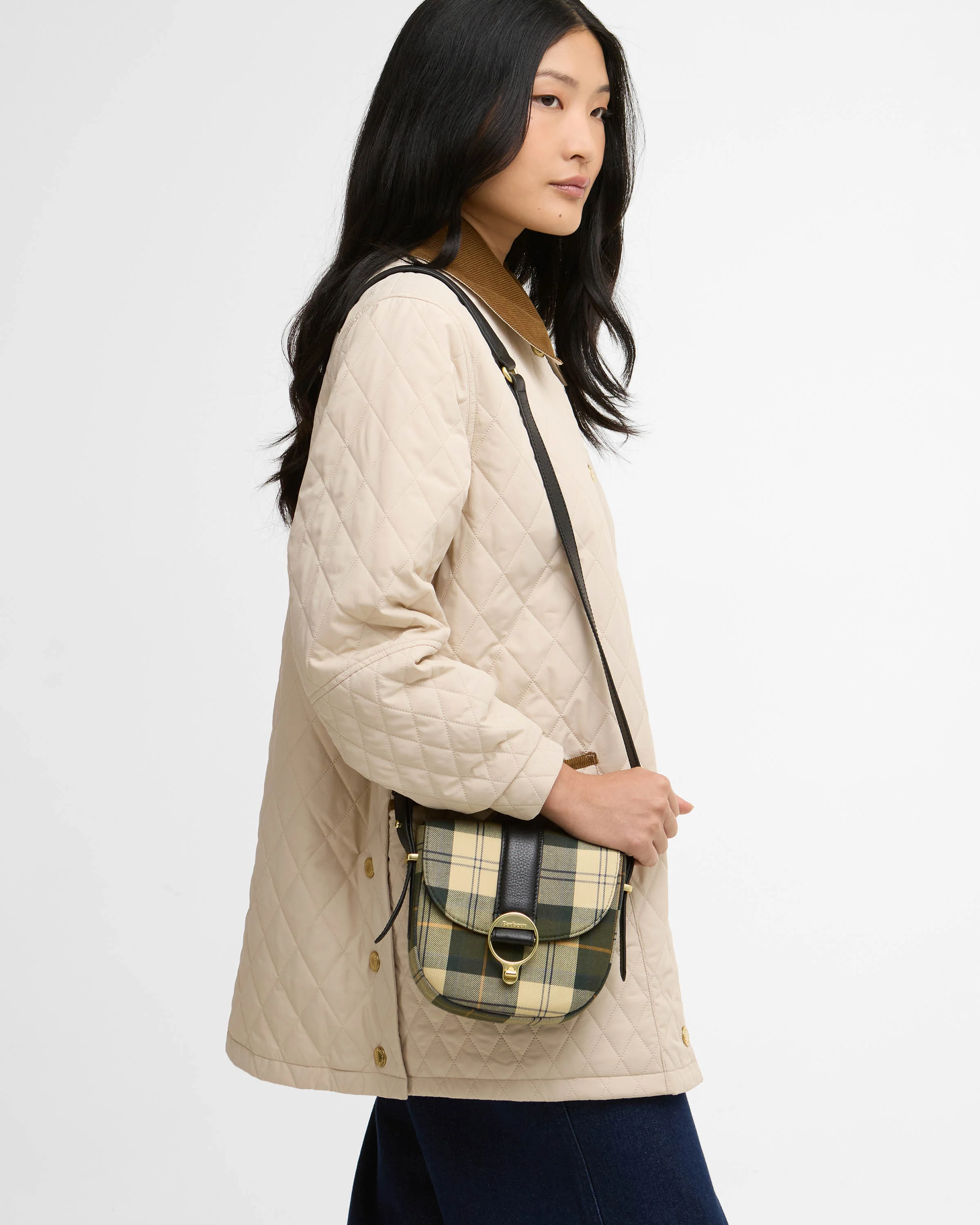 Barbour Elm Womens Tartan Crossbody Bag - Ancient Tartan