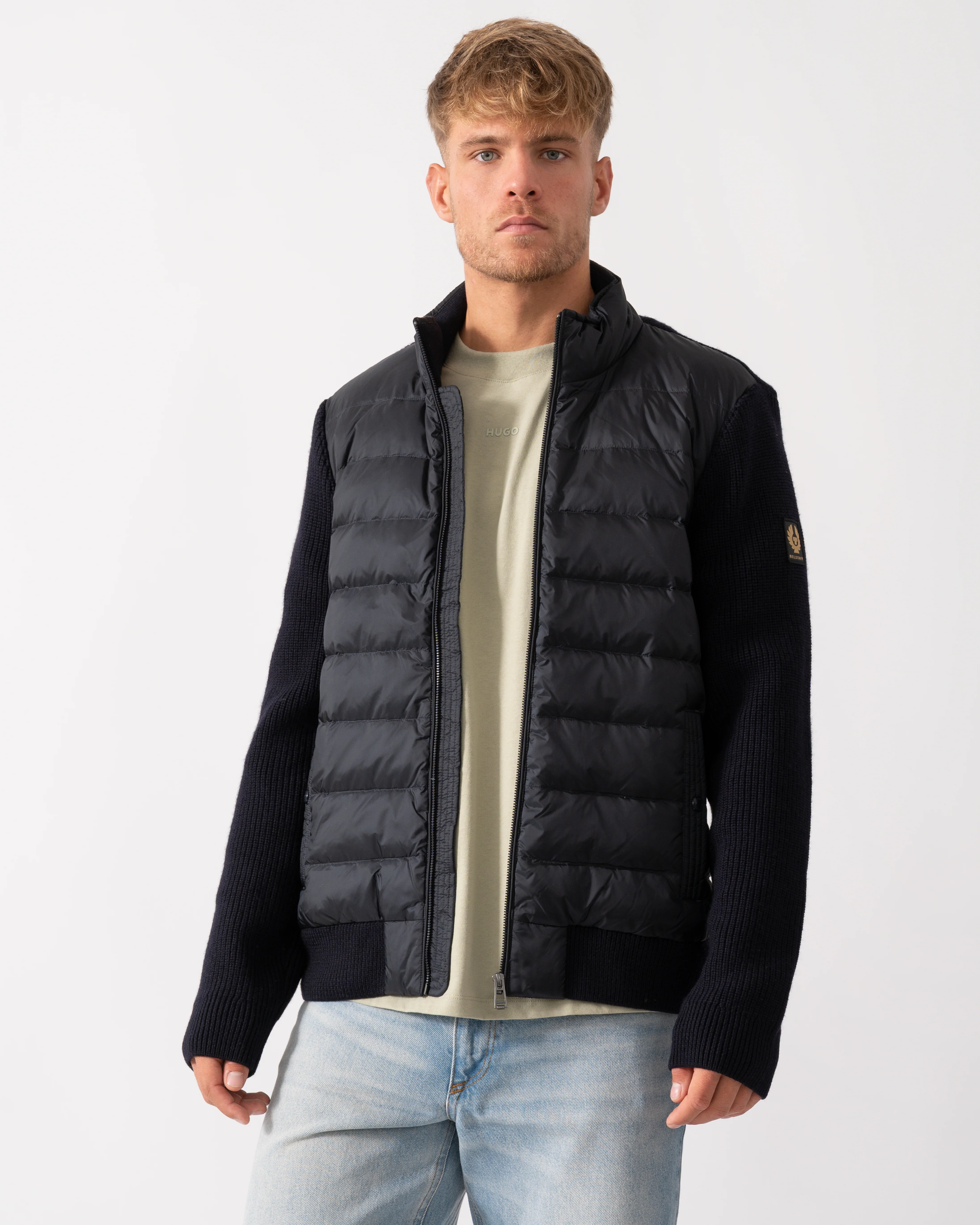Belstaff Circuiteer Mens Hybrid Jacket - Dark Ink