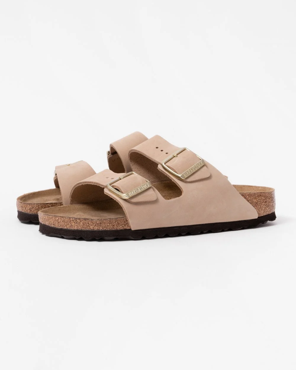 Birkenstock Arizona Nubuck Leather Soft Footbed Womens Sandals