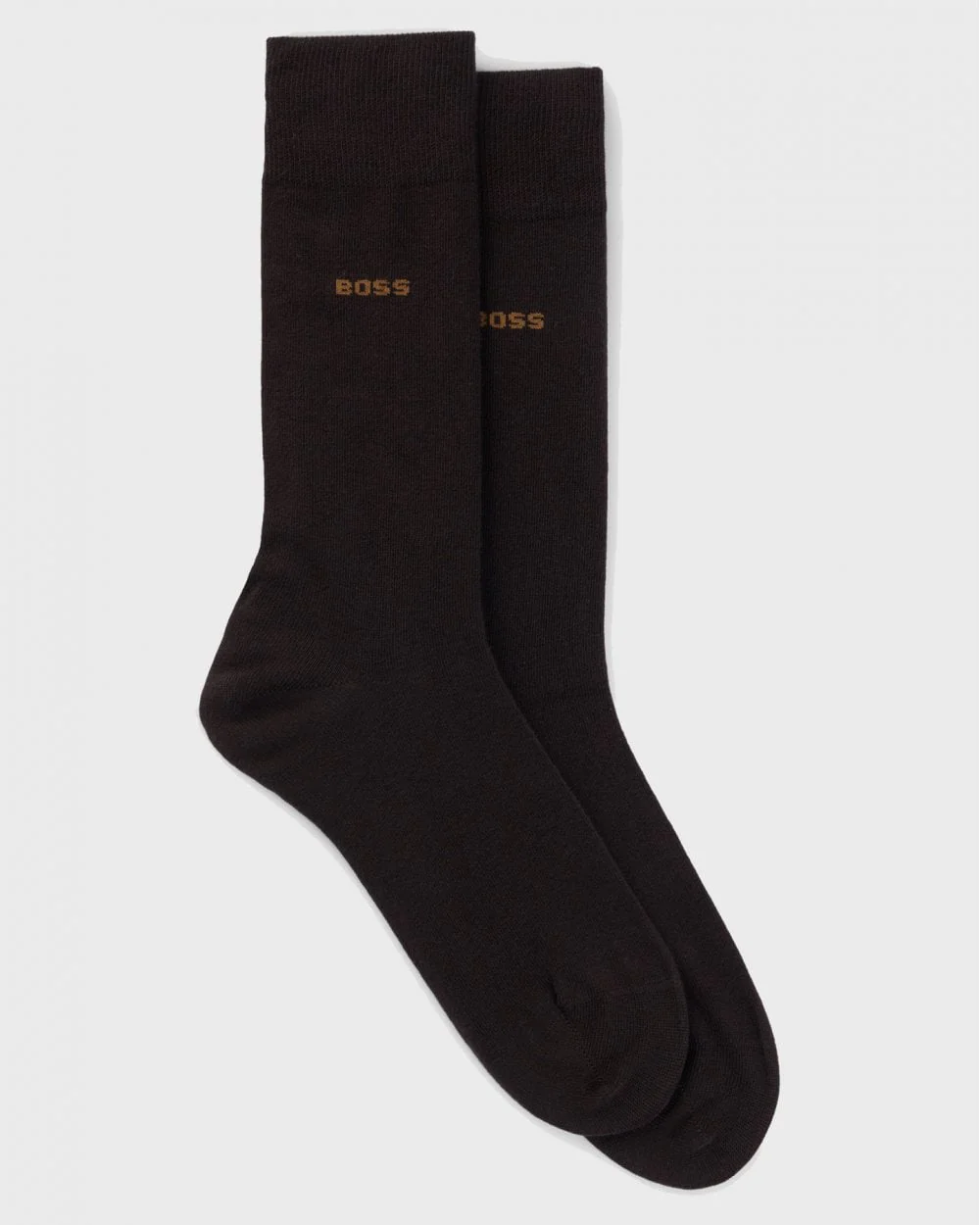 BOSS Orange 2-Pack Mens Regular Length Socks in a Cotton Blend NOS - Black 001