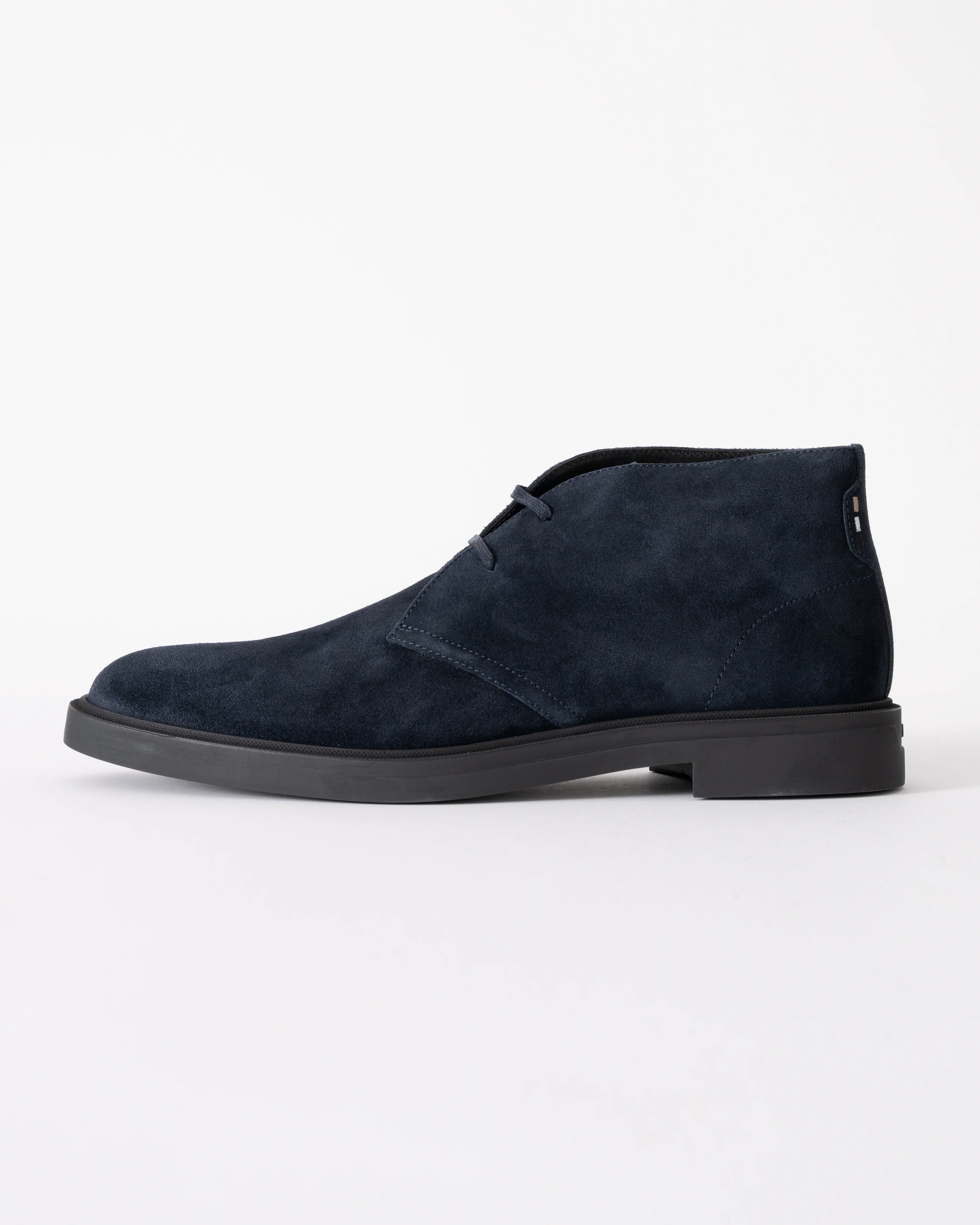 BOSS Orange Calev Mens Suede Desert Boots - Dark Blue 401 - Image 2