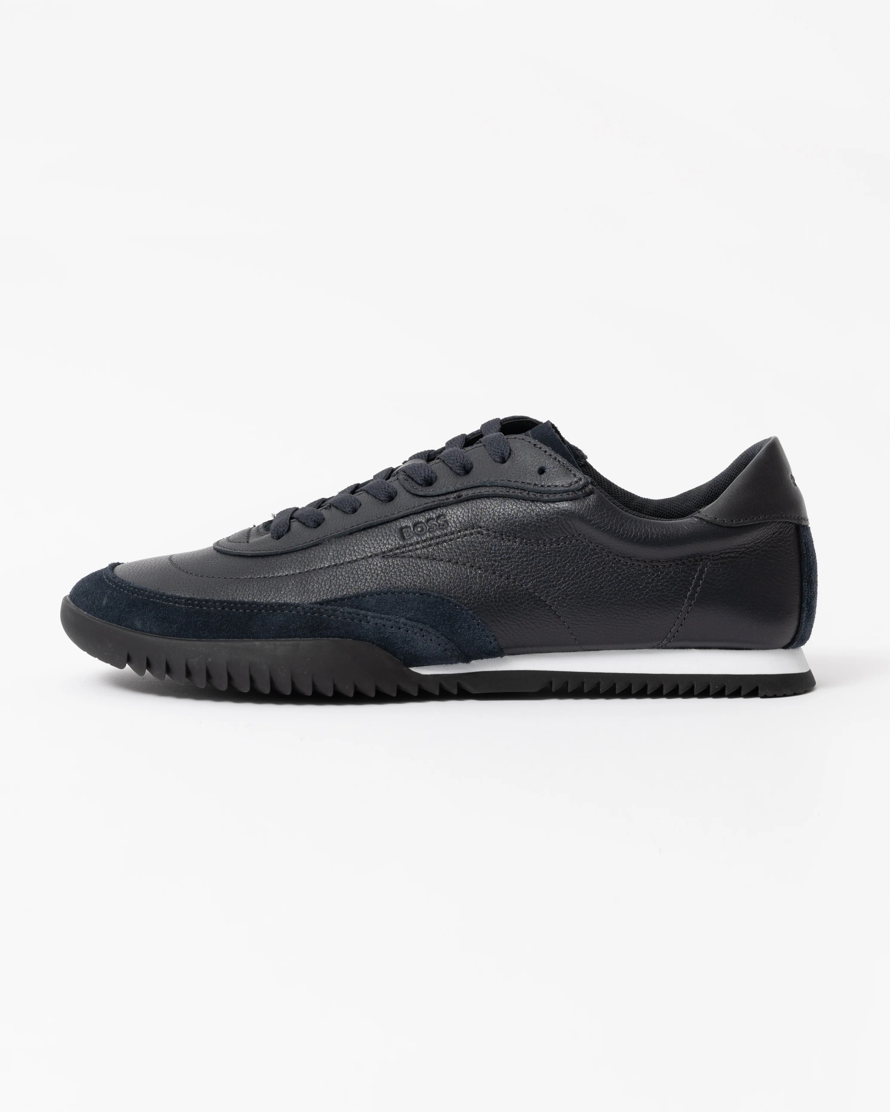 BOSS Orange Careton Low Profile Mens Trainers - Dark Blue 401 - Image 2