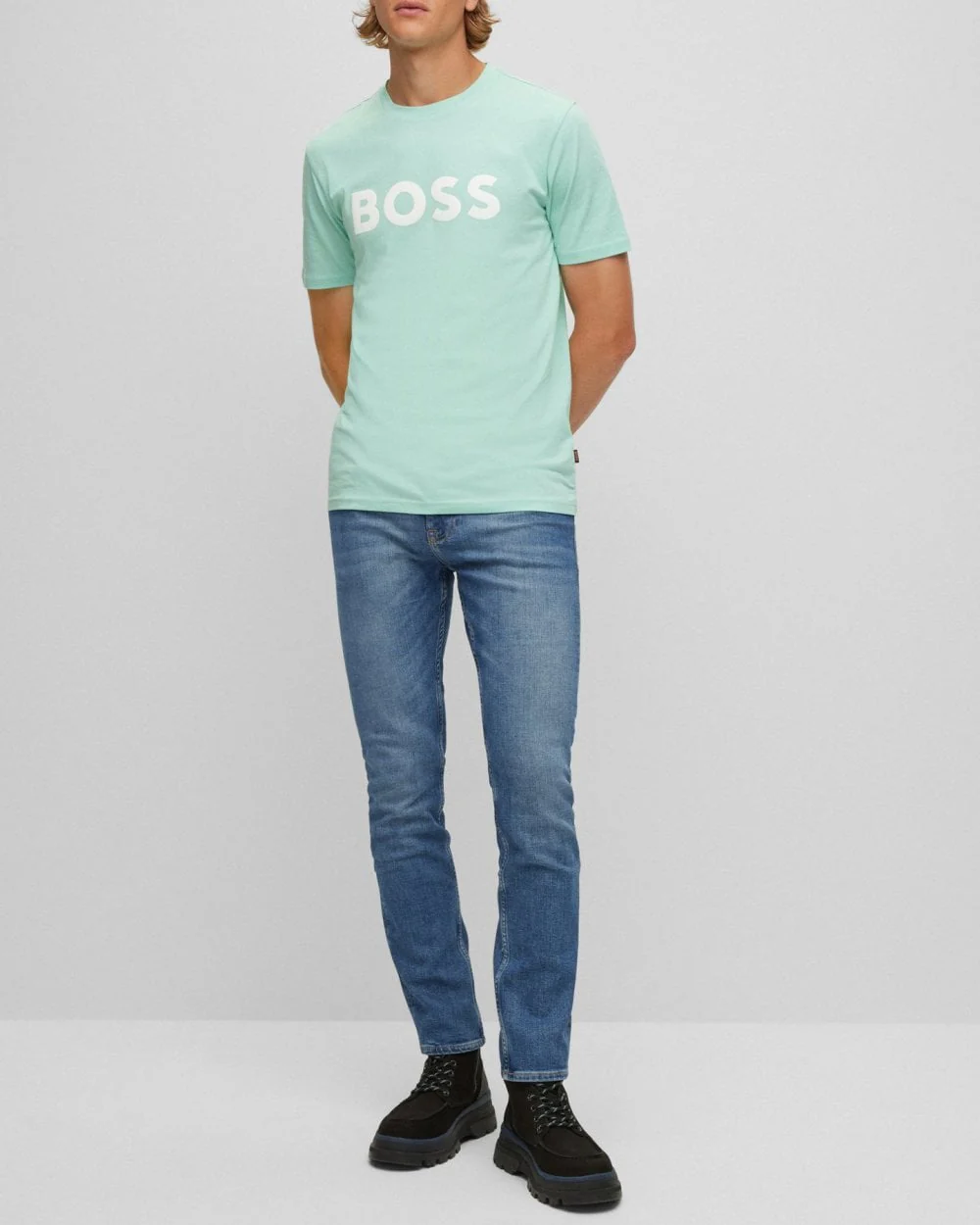BOSS Orange Delaware BC-L-C Aqua Mens Jeans