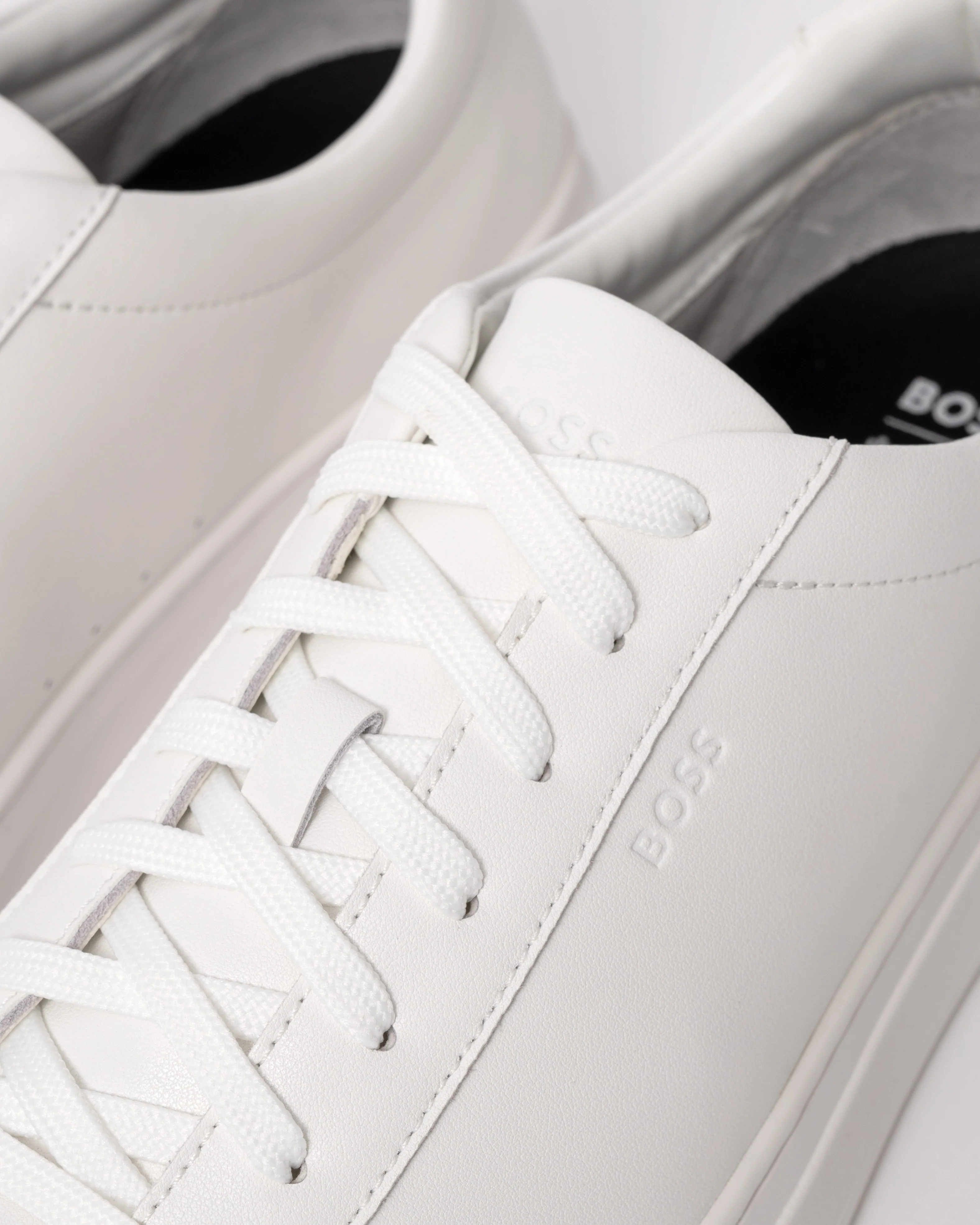 BOSS Orange Mens Kieran Tennis Trainers - White 100 - Image 5