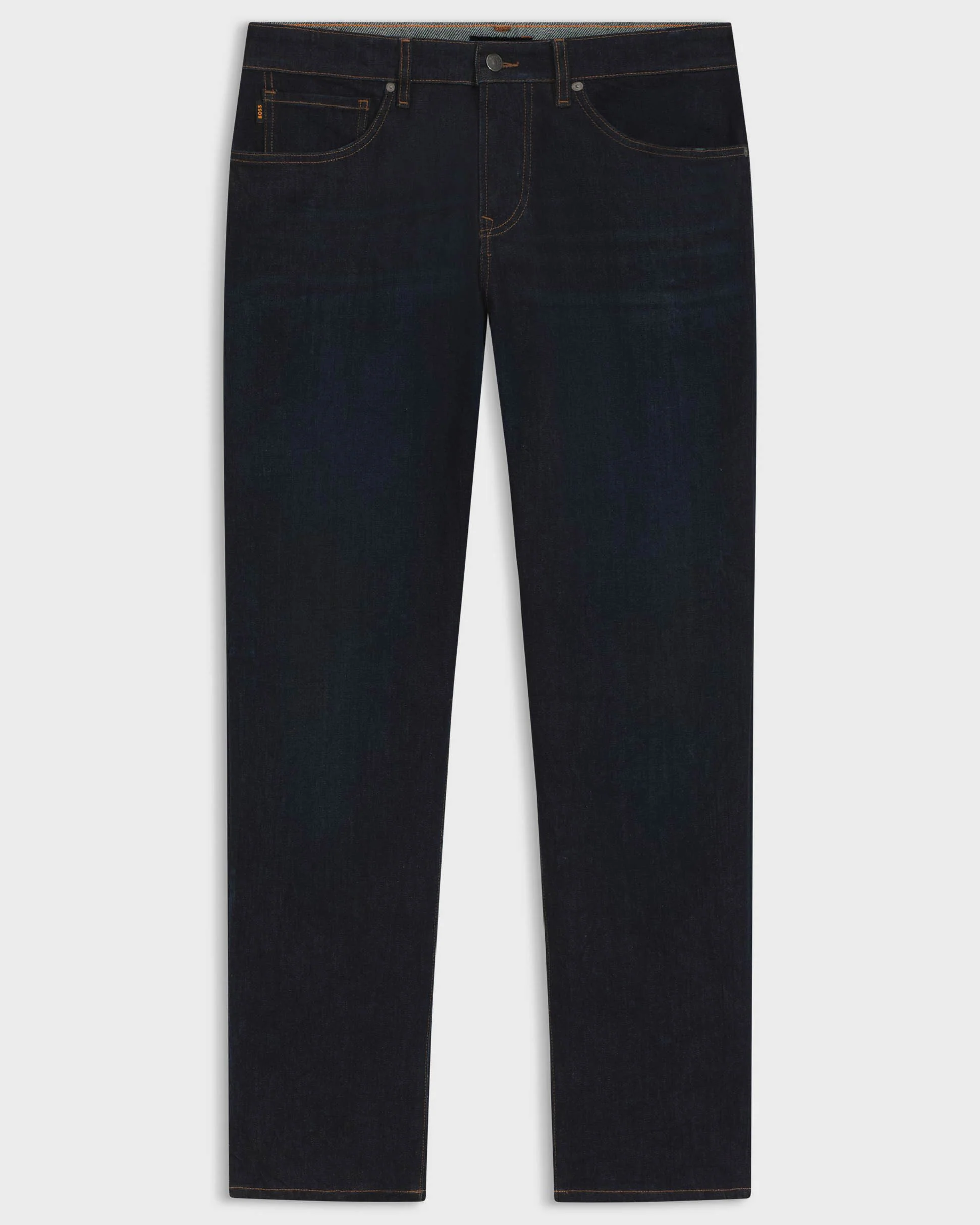 BOSS Orange Maine Regular-Fit Jeans in Blue Soft-Motion Denim - Dark Blue 402 - Image 4