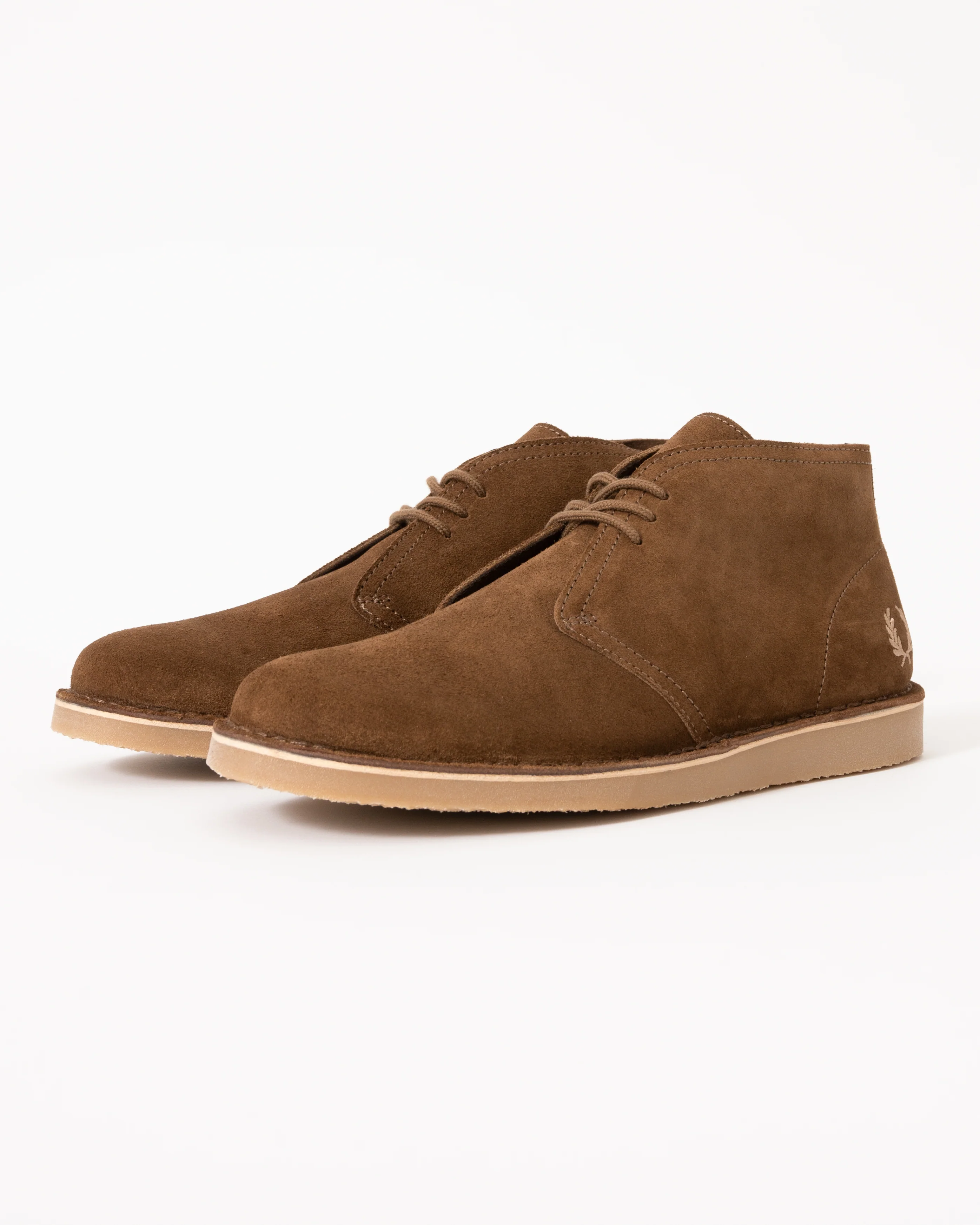 Fred Perry Hawley Suede Mens Desert Boots - Marsh Brown Z24