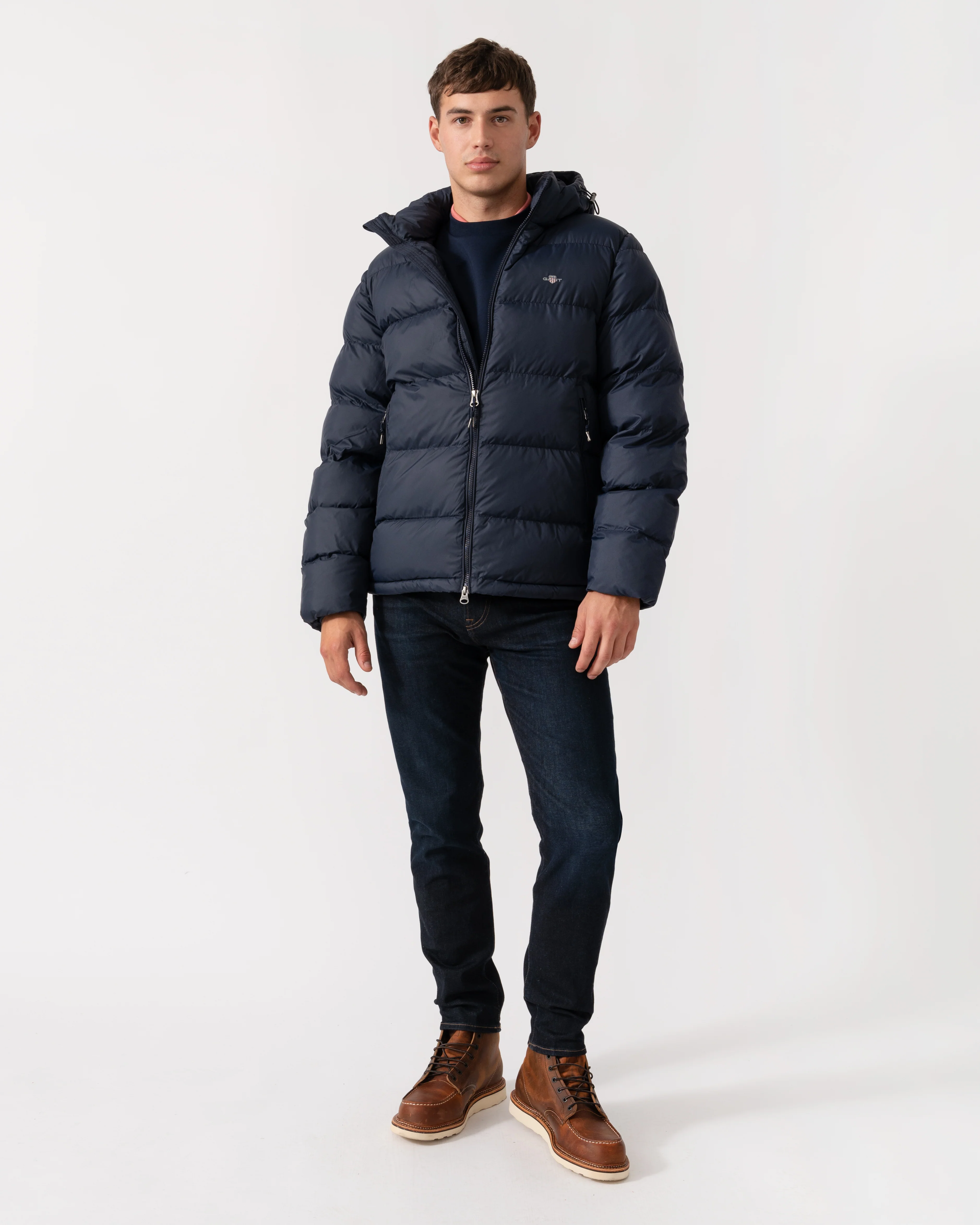 GANT Mens Active Cloud Puffer Jacket - 433 Evening Blue