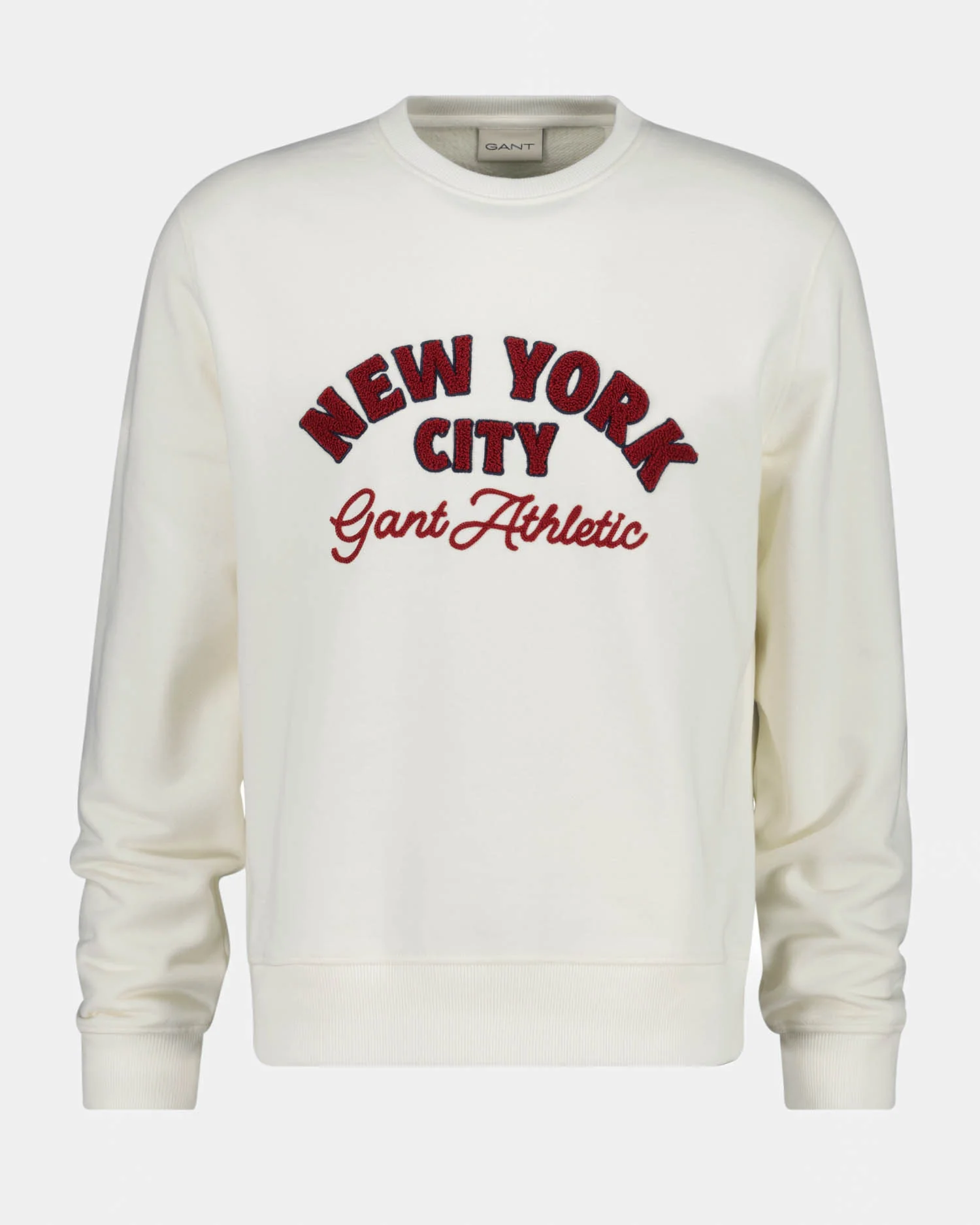 GANT Mens NYC Graphic Crew Neck Sweatshirt - 130 Cream
