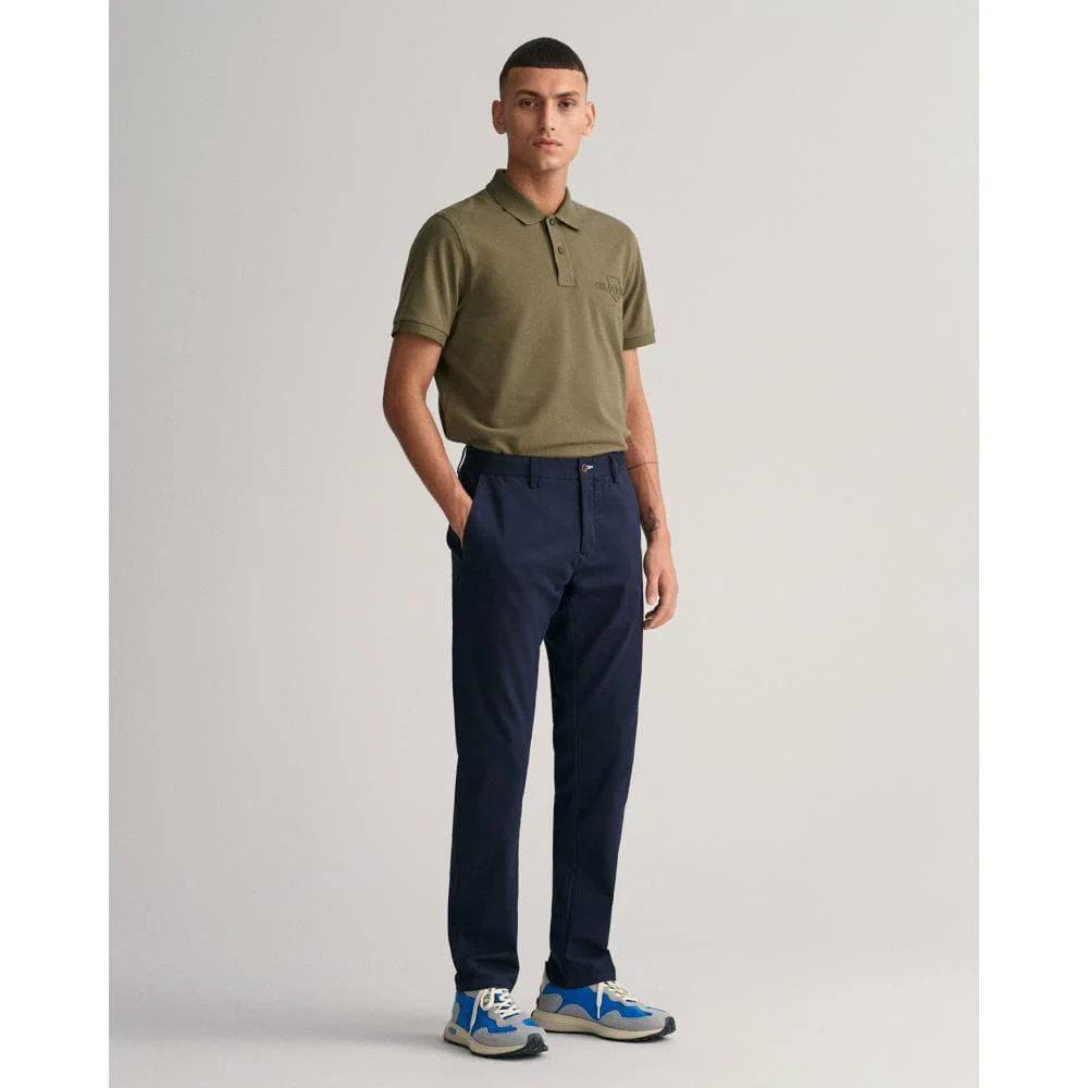 GANT Mens Slim Fit Tech Prep⢠Chinos - 410 Marine - Image 4