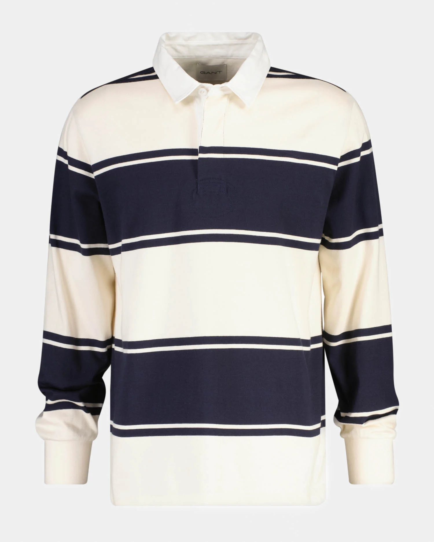 GANT Mens Striped Rugger - 433 Evening Blue