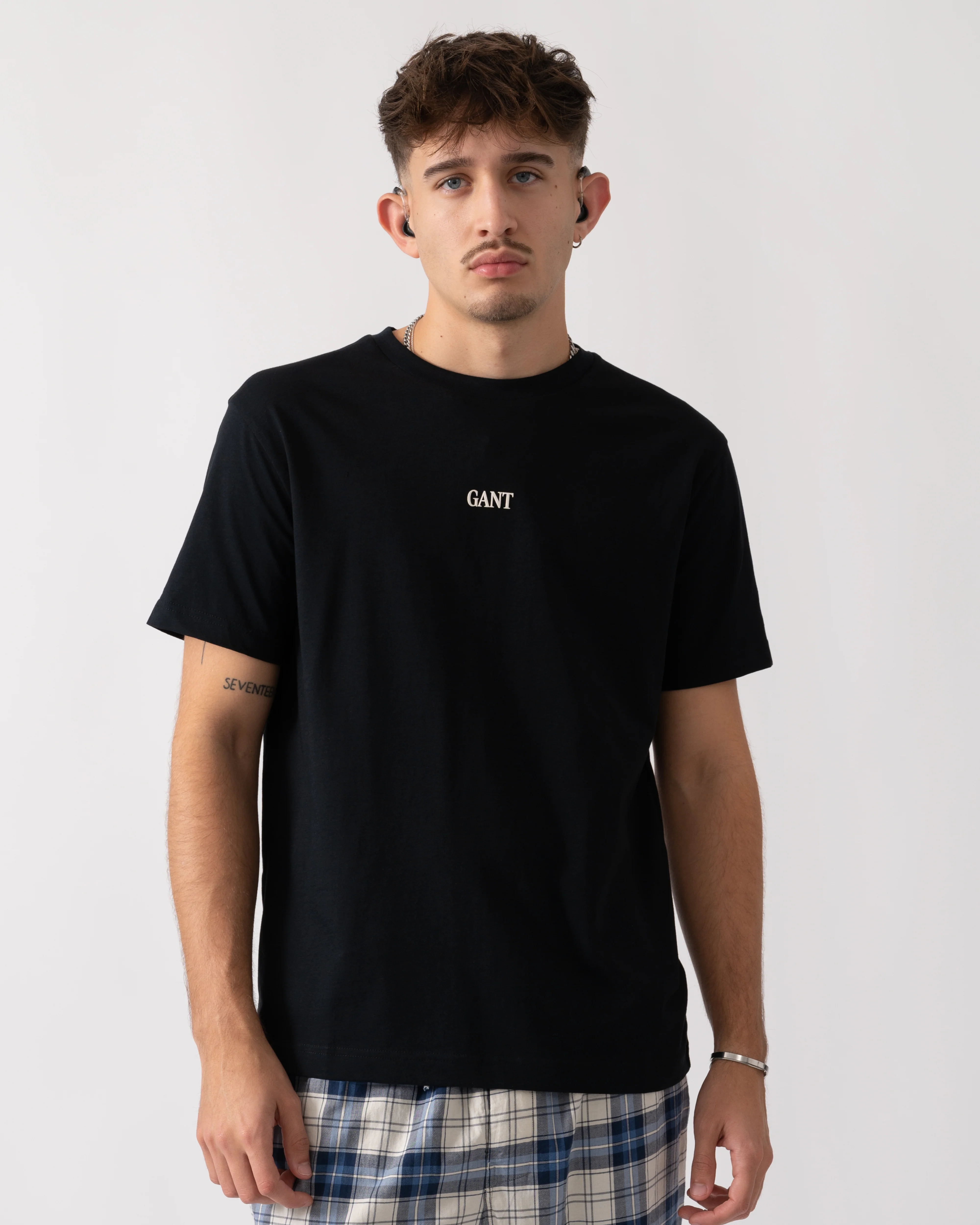 GANT Small Graphic Short Sleeve Mens T-Shirt - 5 Black