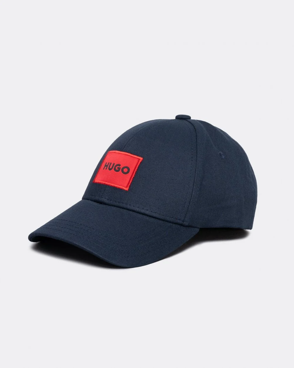 HUGO Men-X 581-RL Mens Cotton-Twill Cap With Red Logo Label - Dark Blue 405