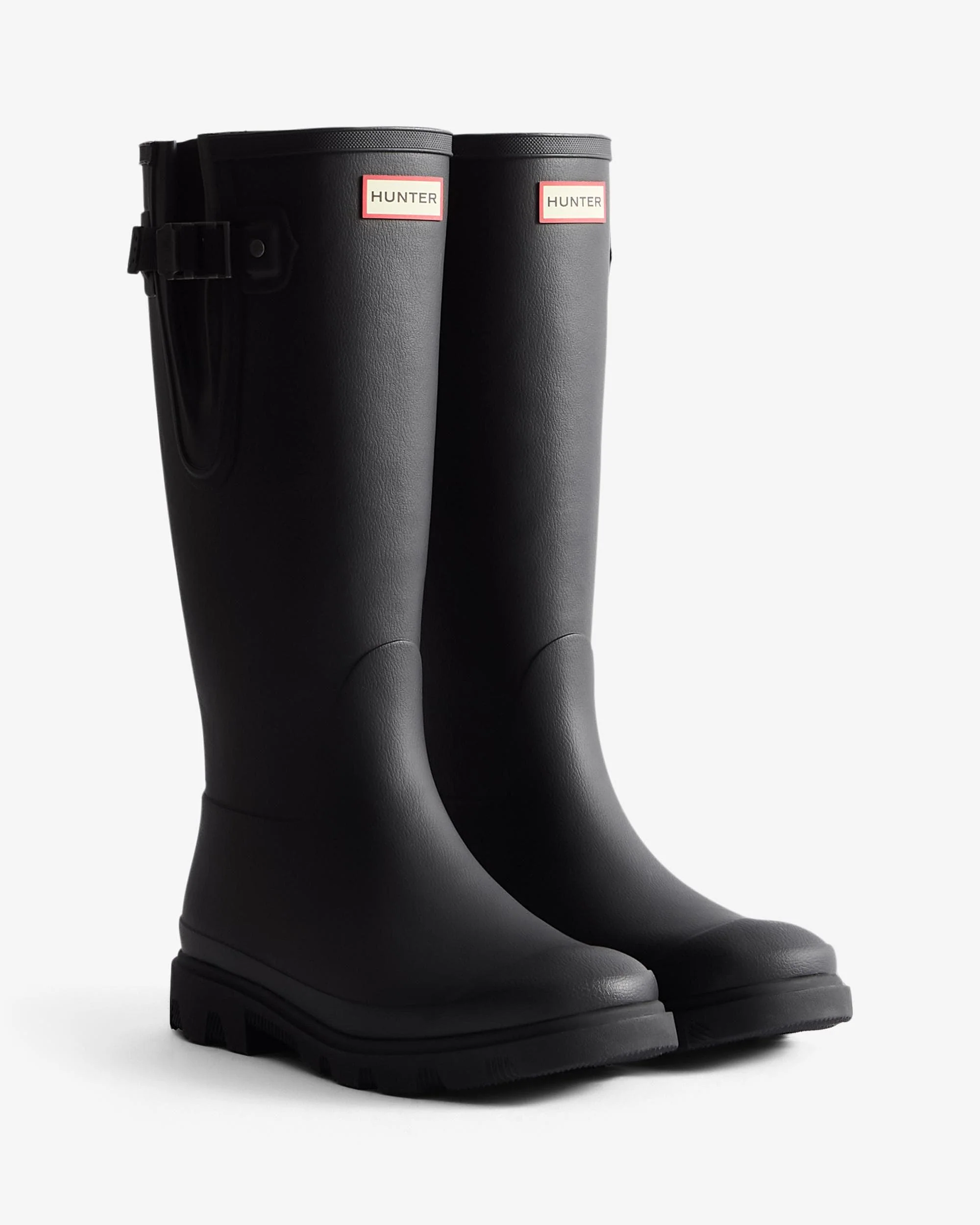 Hunter Downpour Mens Adjustable Boot - Black