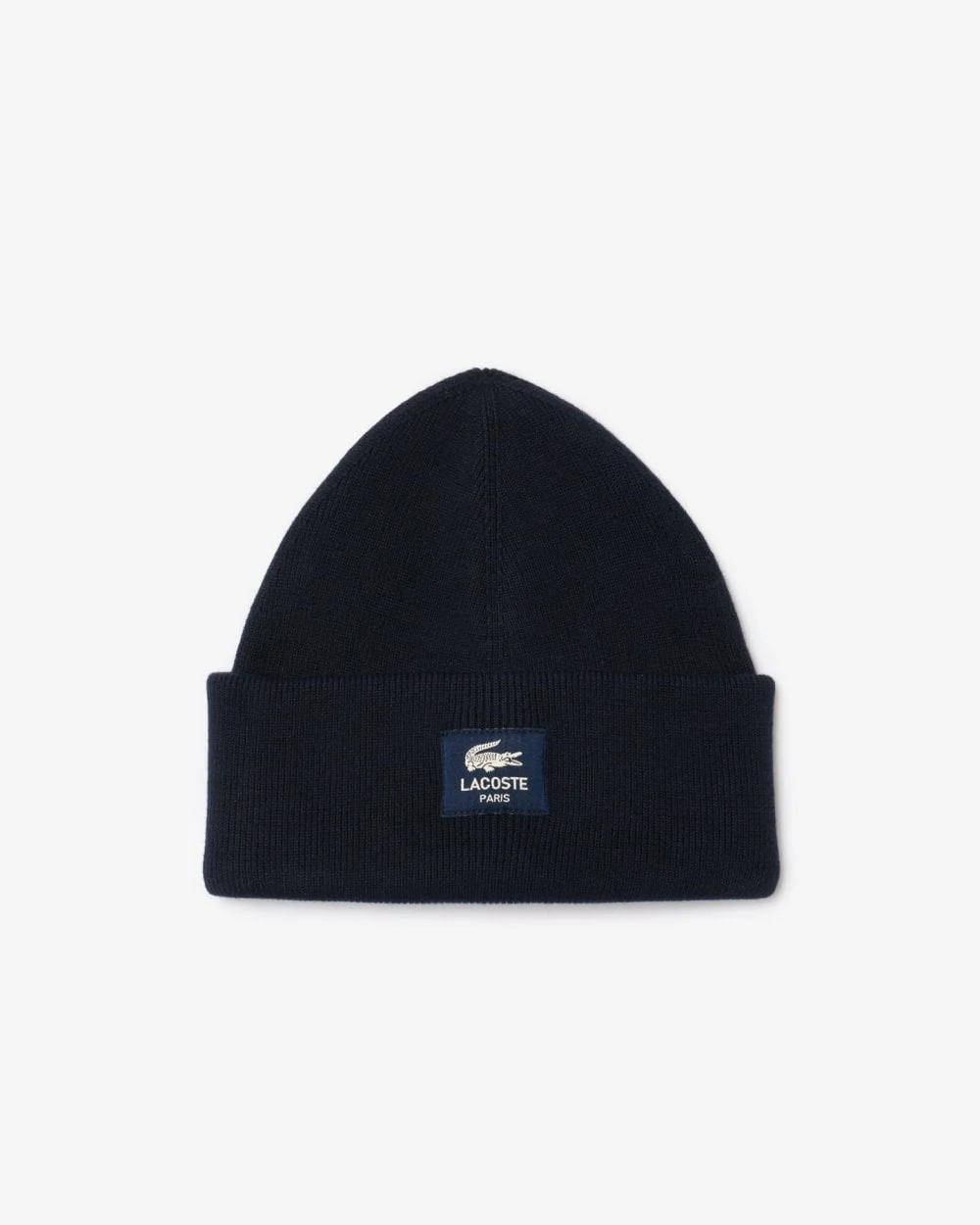 Lacoste Mens Cotton Blend Double Face Beanie