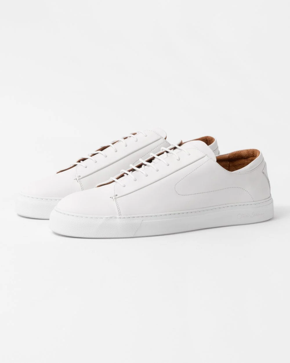 Oliver Sweeney Sirolo Mens Calf Leather Lightweight Trainers - White