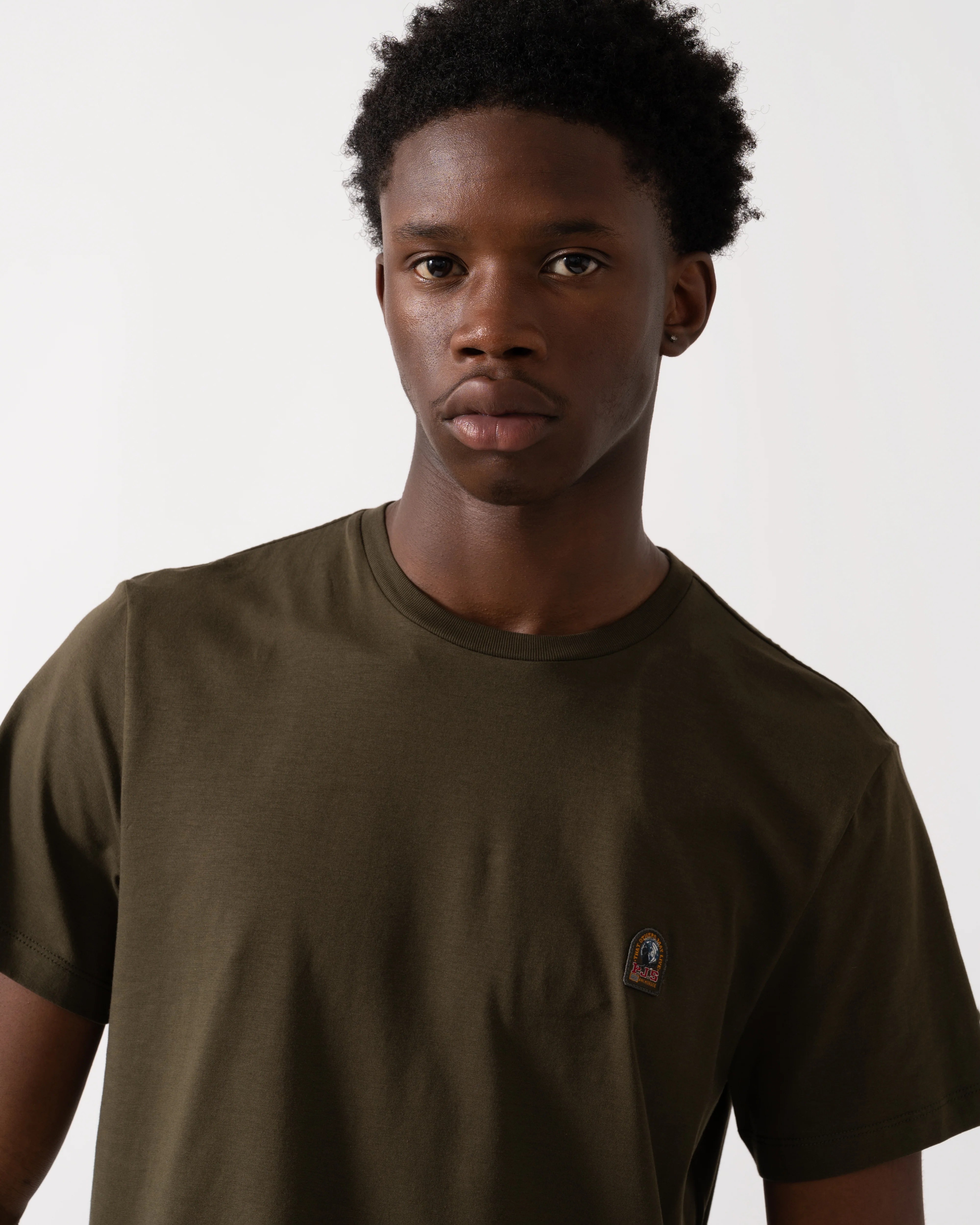 Parajumpers Patch Tee Mens T-Shirt - Deep Moss 117 - Image 2