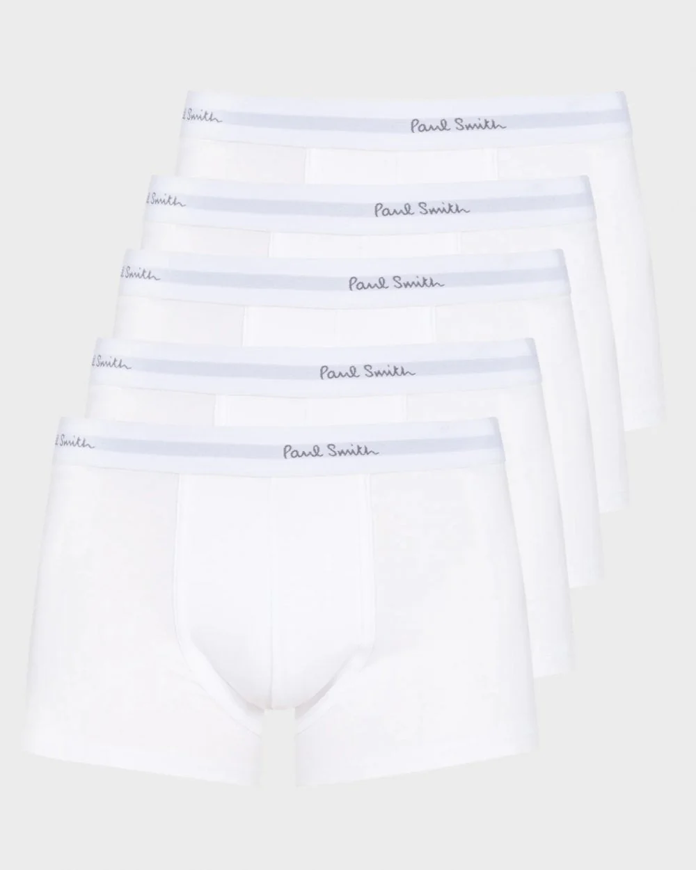 Paul Smith 5-Pack Mens Organic Cotton Boxer Briefs - 01 White