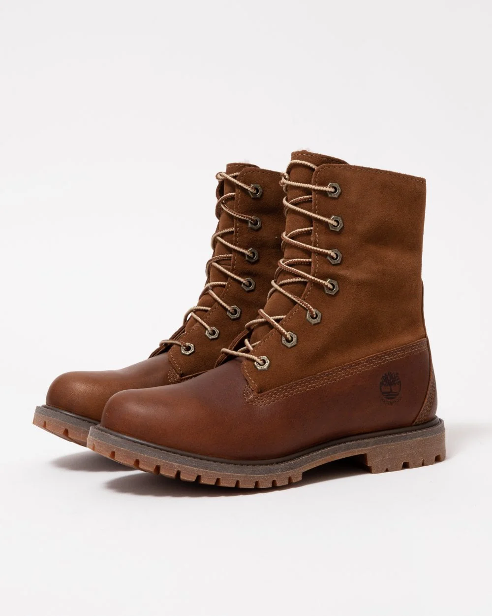 Timberland Womens Warm-Lined Waterproof Roll-Top Boot - Dark Brown