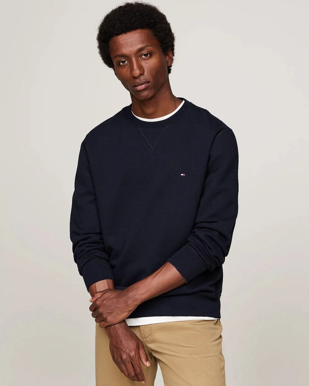 Tommy Hilfiger Essential Fleece Mens Sweatshirt - Desert Sky
