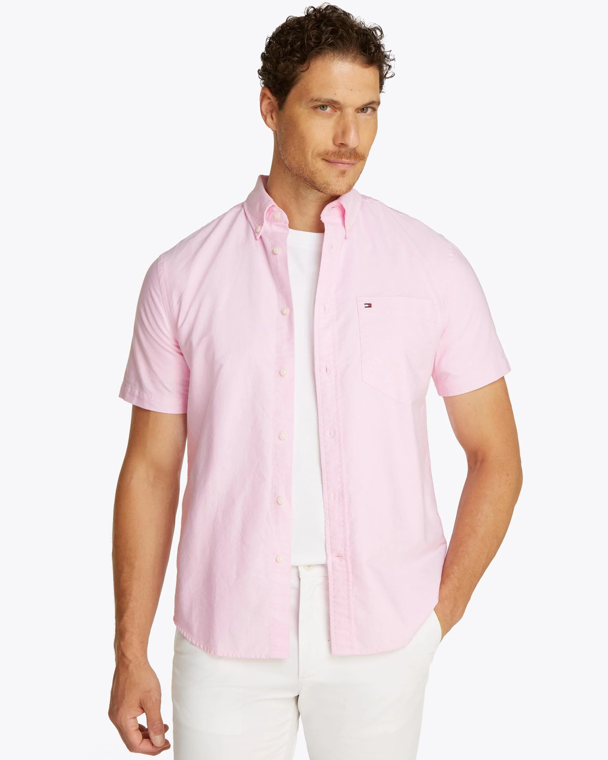Tommy Hilfiger Heritage Oxford Shot Sleeve Mens Shirt
