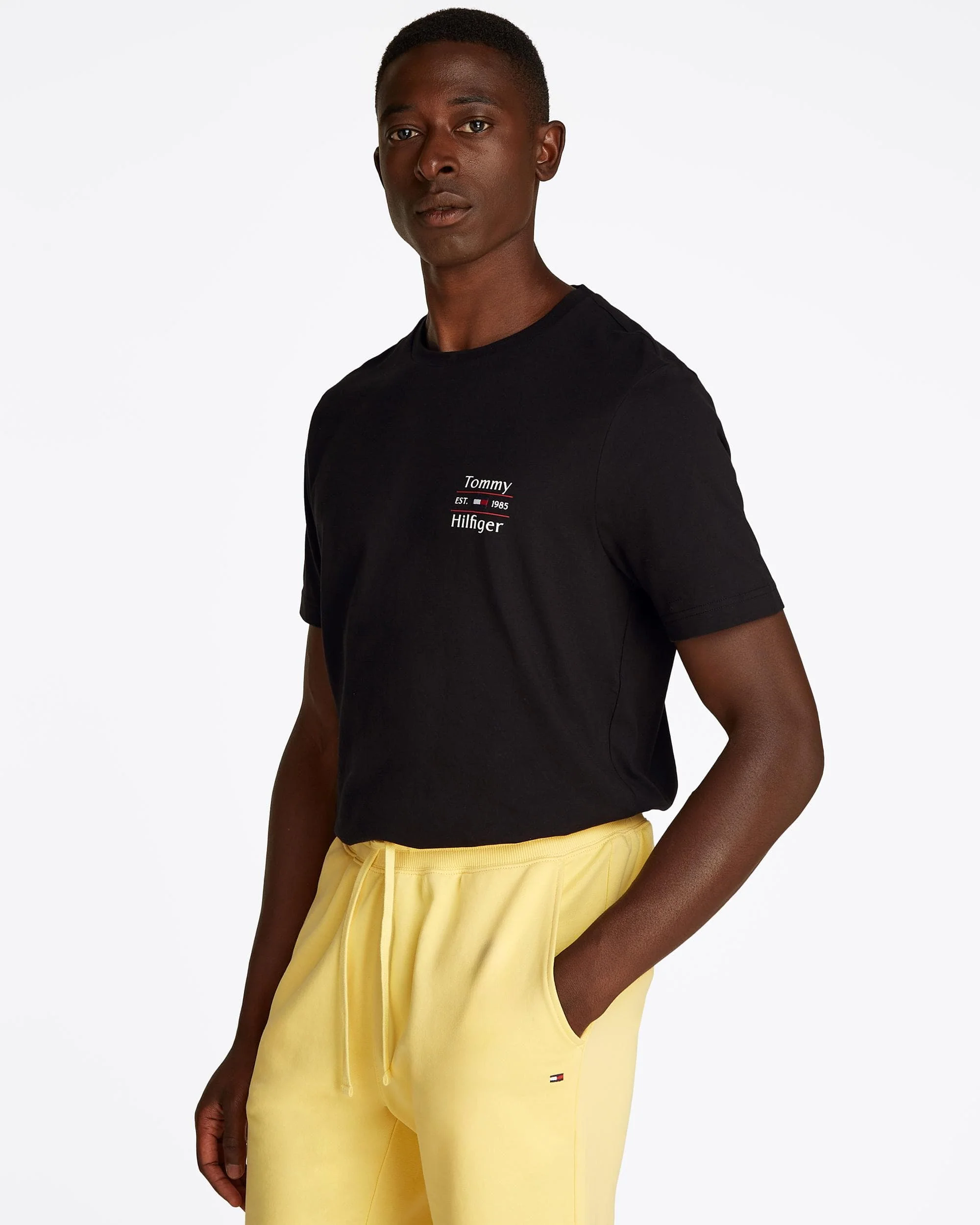 Tommy Hilfiger Stack Mens T Shirt - Black